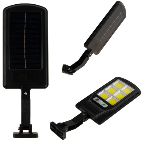 TG64682 LED pouliční lampa, solární svítidlo 72 COB + držák