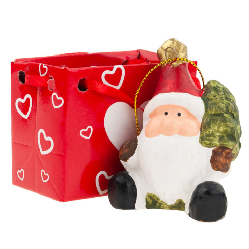 TG65964 vánoční ozdoba, figurka, přívěsek: vánoční ozdoby – Santa Claus, sněhulák, anděl, sob