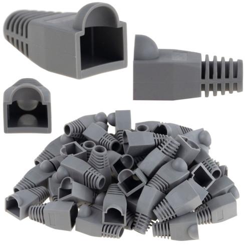 TG66225 krytka síťového konektoru RJ45, rj-45, 50 ks, gumové krytky, sada, nástavec