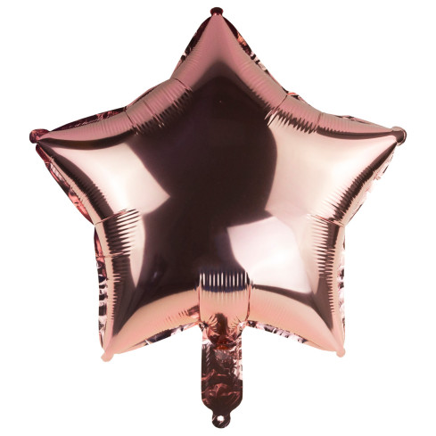 TG66234-3 fóliový balón ve tvaru hvězdy, růžový, narozeninový, hvězda, na hélium