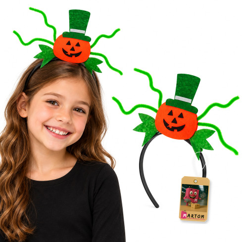 TG66294 čelenka na Halloween s motivem dýně, vhodná k kostýmu