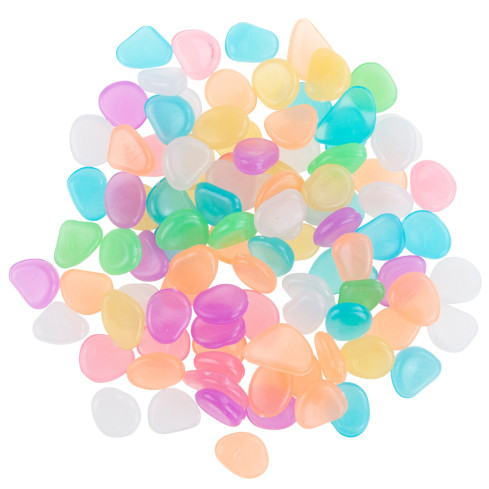 TG67713-1 svítící kameny, fluorescenční kamínky, 100 ks, barevné