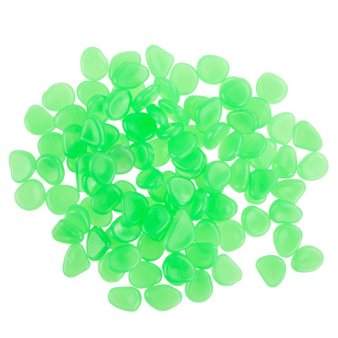 TG67713-3 svítící kameny, fluorescenční kamínky, 100 ks, zelené
