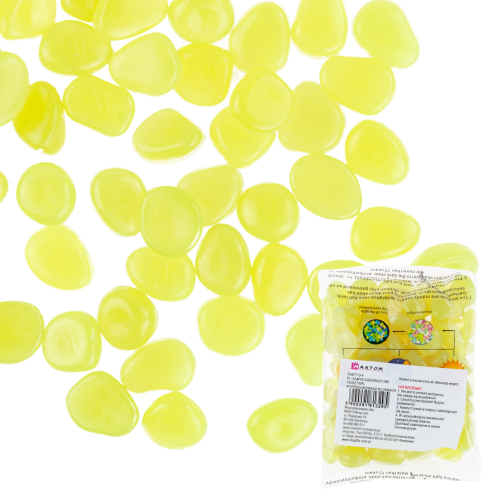 TG67713-4 svítící kamínky, fluorescenční kamínky, 100 kusů, dekorativní