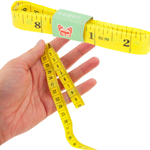 TG70288 krejčovský centimetr 150 cm, krejčovský metr, měřidlo v palcích a centimetrech