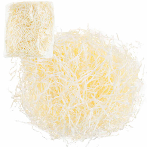 TG71116-1 rafie, sláma, rostlinné vlákno, dekorativní, přírodní, krémová, 50 g