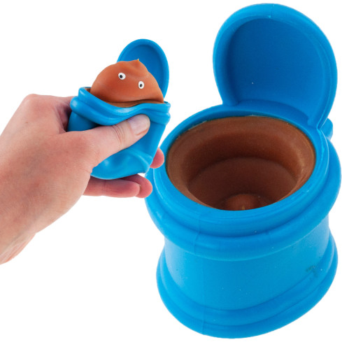TG71152 antistresová mačkací hračka – záchod s hovínkem, vtipná smyslová squishy hračka