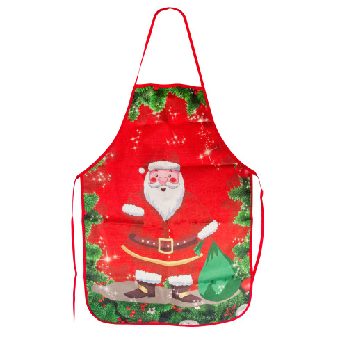 TG76546 zástěra kuchyňská zástěra s vánočním motivem dárek Vánoce Santa Claus