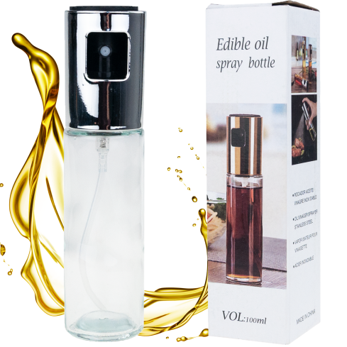 TG77666 skleněný rozprašovač s dávkovačem na olej, olivový olej a ocet, sprej, 100 ml