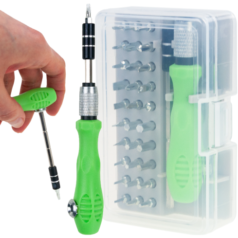 TG80289 sada přesných šroubováků s magnetem pro bity, 32 ks