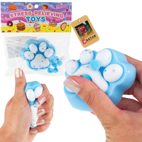 TG80355 kočičí a psí tlapka, mačkací hračka, vzdělávací antistresová hračka, koťátko squishy