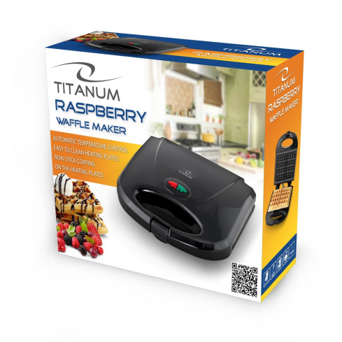 TKT003 vaflovač Raspberry 750 W Titanum, opékač