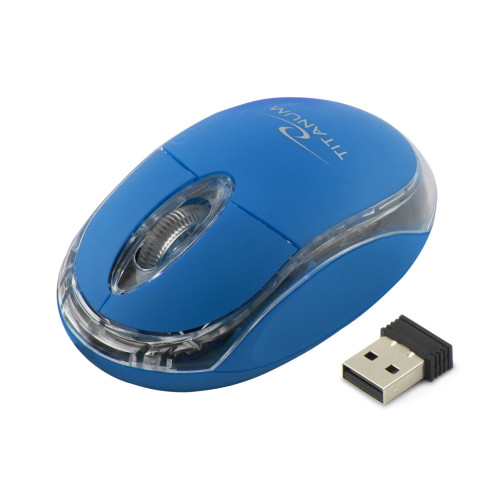 ES509N bezdrátová USB myš, modrá, titanum esperanza, malá, optická