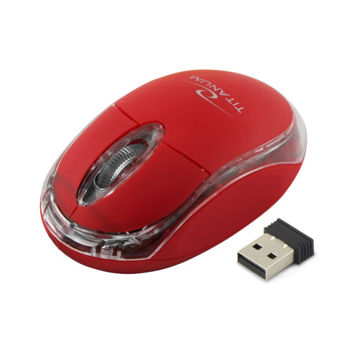 ES509C Condor Titanum – bezdrátová USB myš, červená