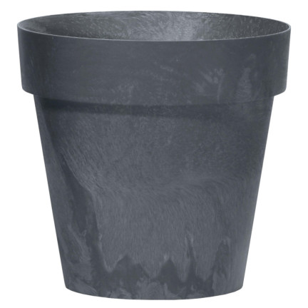 DCUB140E-S433 květináč, dekorativní květináč, obal s efektem betonu, šedý, plastový, 1,2 l