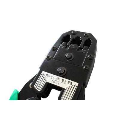 TV37 lisovací kleště RJ-45, RJ45, RJ12, RJ11, RJ9 + odizolovač