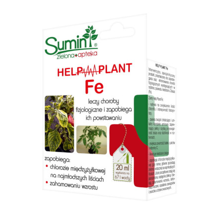 SUM40 help plant železo (Fe) 20 ml, listové hnojivo, předchází fyziologickým poruchám a zpomalení růstu