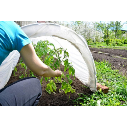 AGO2050 zahradní krycí agrotextilie, textilie 1,1 × 10 m, jarní, bílá, 17 g