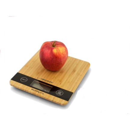 ES39 bambo – digitální kuchyňská váha do 5 kg, dřevěná
