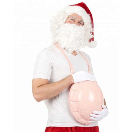 TG63182 nafukovací umělé břicho Santa Clause, těhotenské břicho tlusťocha, strašidelný hrb, Halloween