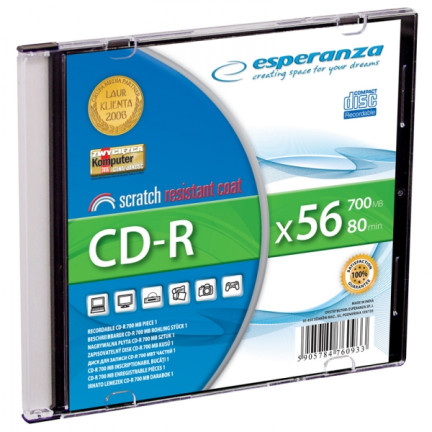 2009 CD-R ESPERANZA SILVER - SLIM CASE 1 KS.