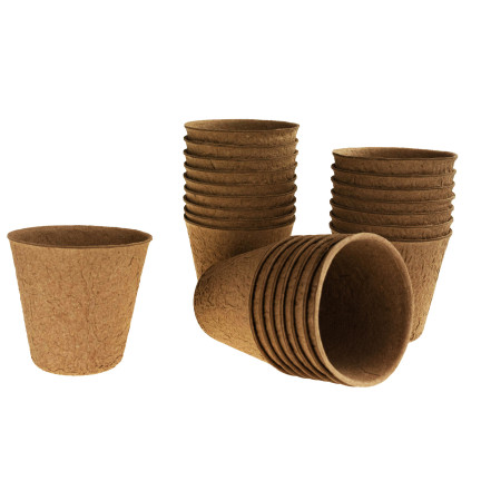 201278 RAŠELINOVÉ KVĚTINÁČE P8 BIOLOGICKY ODBOURATELNÉ SAZENICE 8 CM 24 KS