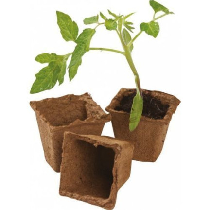 TG60480 RAŠELINOVÉ KVĚTINÁČE P8 BIOLOGICKY ROZLOŽITELNÉ SAZENICE 8 CM 18 KS