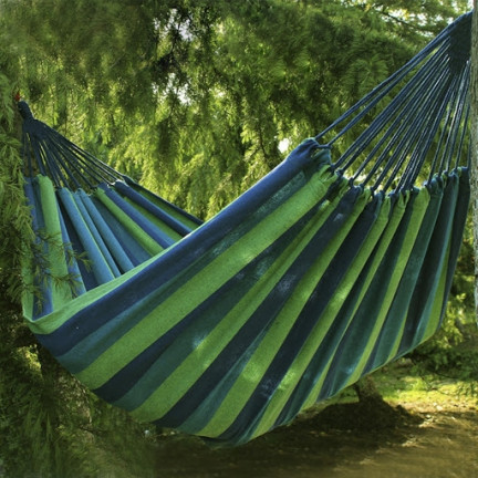 RB38 zahradní houpací síť pro 2 osoby, houpací lehátko, krycí plachta 230 × 160 cm + lana