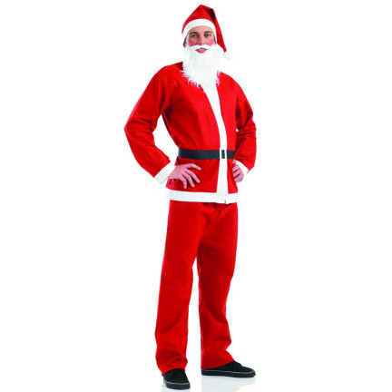CC53 kostým Santa Clause – kompletní sada 5 dílů, hvězda na Den svatého Mikuláše