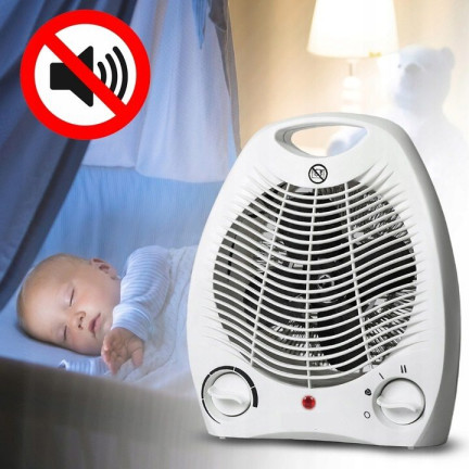 EHH011 termoventilátor, elektrický radiátor, ohřívač s termostatem, 2000 W