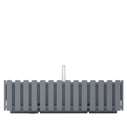 DDEF600W-405u balkonový box na zábradlí, květináč 58 cm s úchyty, měřič vlhkosti