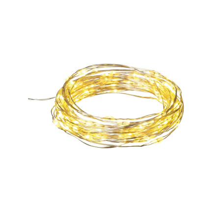 TG63176-2 světelná girlanda s 20 LED diodami, teplé světlo, kapky, bateriová světla