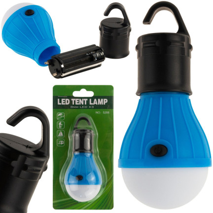 4072 turistická lampička s LED žárovkou do stanu a na kempování