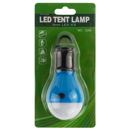 4072 turistická lampička s LED žárovkou do stanu a na kempování