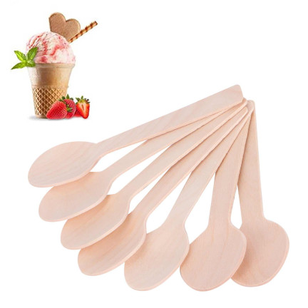 ARP7874 dřevěné lžičky a lžíce 16 cm, 8 ks, gril, grilování, oslava, večírek