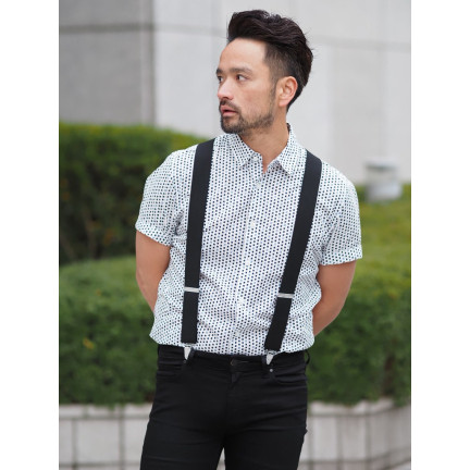 BQ6A kalhotové šle ve stylu emo, černé, japonské, pánské i dámské, široké, na převlečení