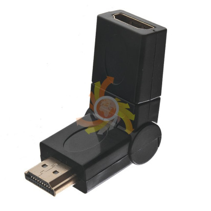 CC25 otočný adaptér 360° HDMI gold