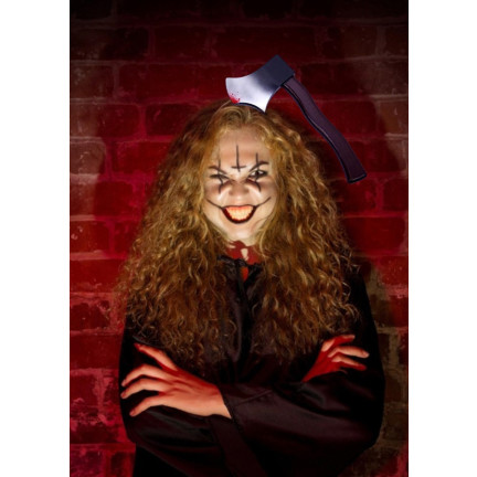 TG66292 čelenka s krvavou sekerou – halloweenský kostým