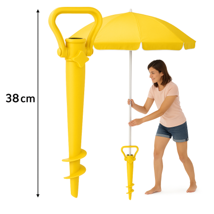 GAO8388 ŠROUBOVACÍ STOJAN NA DEŠTNÍKY PODSTAVEC PRO DEŠTNÍKY 38 CM