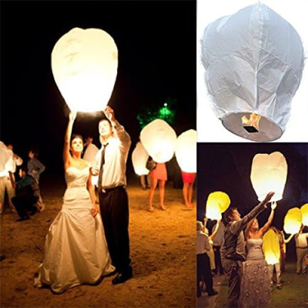 ZW20 létající lampiony štěstí, čínský lampion přání na svatbu a Silvestra