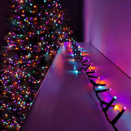 LED světýlka 500 l, vícebarevná, vánoční stromečková, sváteční, venkovní, vnitřní, 3+25 m