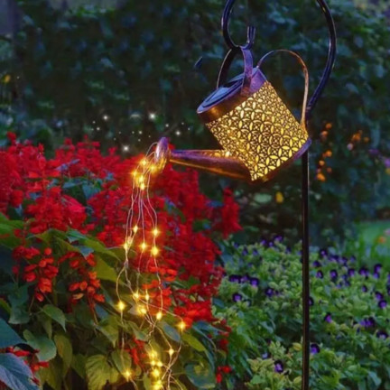TG71284 solární lampa ve tvaru konevky, solární zahradní lampa do zahrady, dekorativní