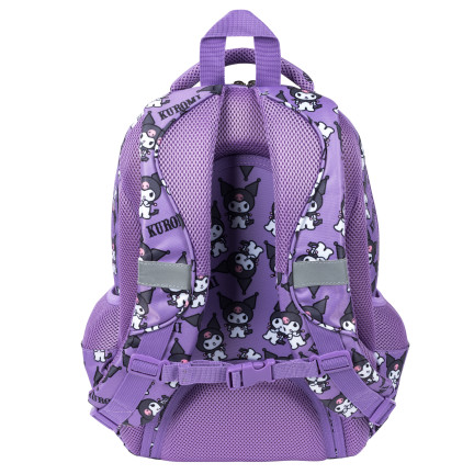 KUR1 školní batoh Kuromi Sanrio, fialový, originální s licencí, St. Majewski, 22 l, 4 přihrádky