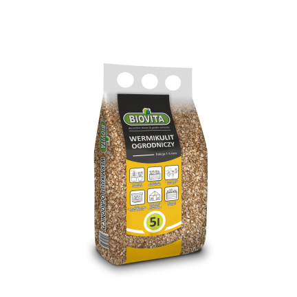 BIO1 BIOVITA ZAHRADNICKÝ VERMIKULIT PŘÍRODNÍ 1-5MM 5L PŮDNÍ PŘÍSADA