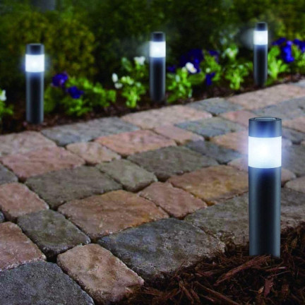 TG64662-2 solární zahradní svítidlo, LED svítidlo k zapíchnutí, 4 ks, solární sloupek, do země