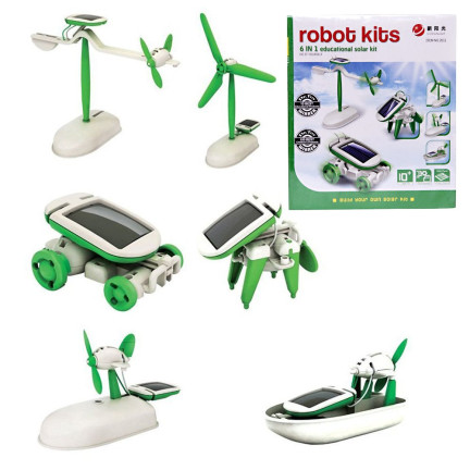 TG60706 solární robot 6 v 1 – solární vozidla, roboti, kreativní vzdělávací sada