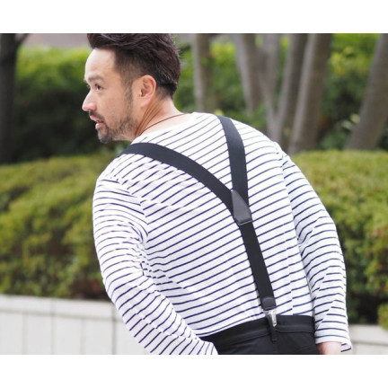 BQ6A kalhotové šle ve stylu emo, černé, japonské, pánské i dámské, široké, na převlečení