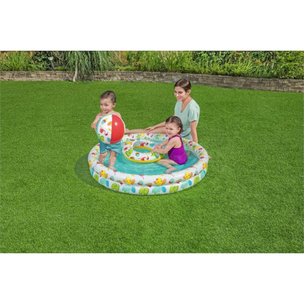51124 DĚTSKÝ NAFUKOVACÍ BAZÉNOVÝ SET KRUHOVÉ BROUZDALIŠTĚ BESTWAY GARDEN 51124