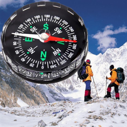 OO50 – malý kapesní turistický magnetický kompas, cestovní kompas, kompaktní