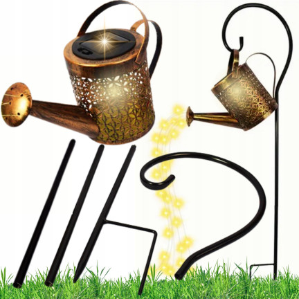 TG71284 solární lampa ve tvaru konevky, solární zahradní lampa do zahrady, dekorativní